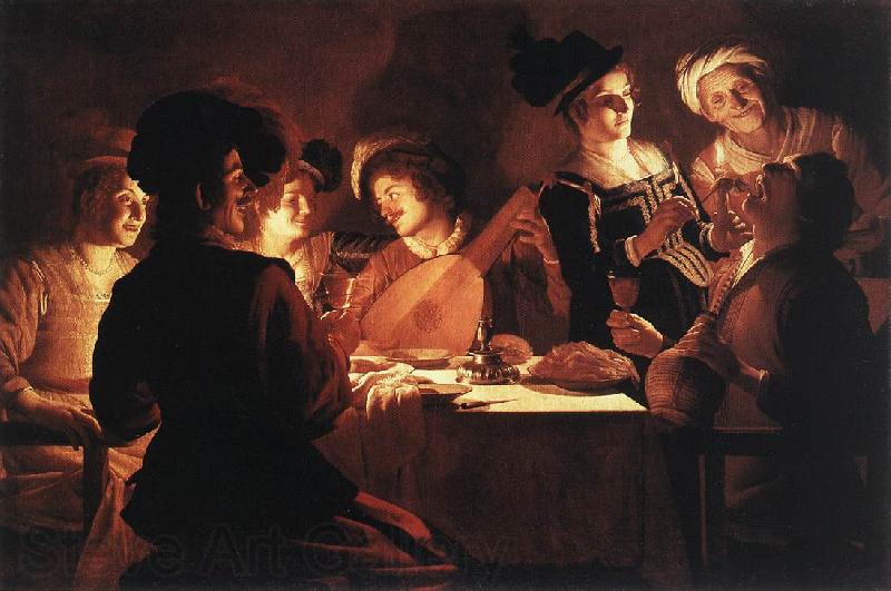 HONTHORST, Gerrit van Supper Party qr